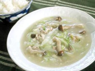 とろ～りあったか♪中華風白菜スープの写真
