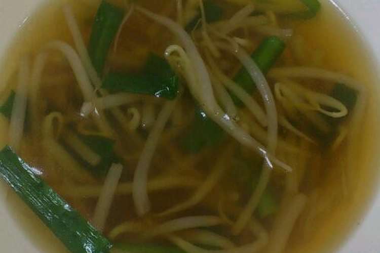 簡単 にらともやしの中華スープ レシピ 作り方 By Marinaxxxt クックパッド 簡単おいしいみんなのレシピが353万品