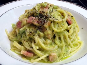 簡単アボカドとベーコンのパスタ☆