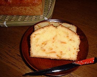 オレンジパウンドケーキの写真
