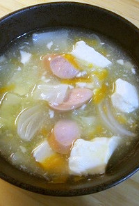 冷蔵庫の残り野菜で簡単中華スープ