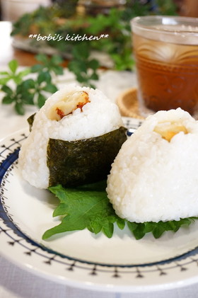 残り物リメイク*餃子おにぎり*