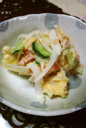 卵焼きで作るポテトサラダ