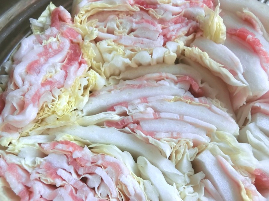 豚バラと白菜のミルフィーユ煮の画像