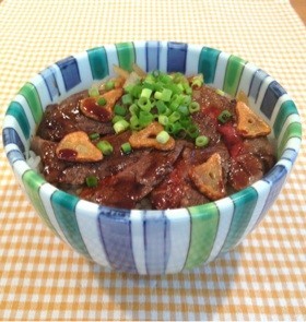 牛ステーキ丼の画像