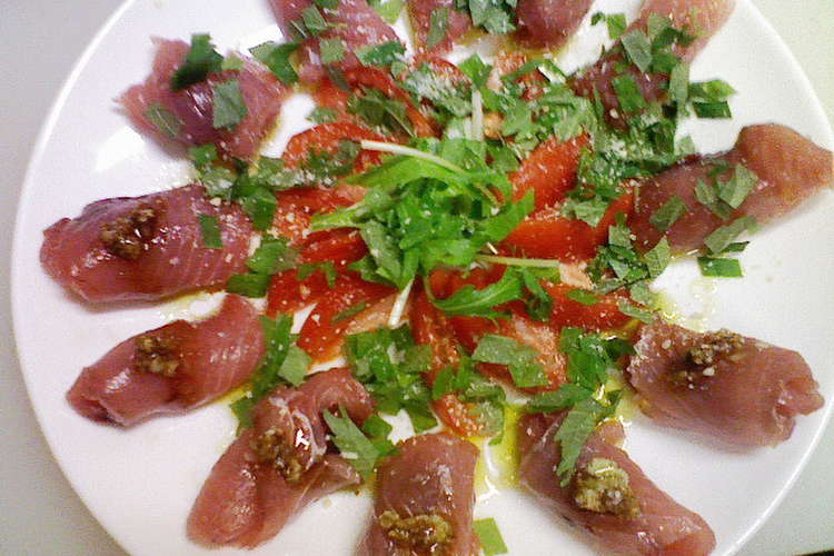 マグロのカルパッチョ レシピ 作り方 By Kisatopapa クックパッド 簡単おいしいみんなのレシピが353万品