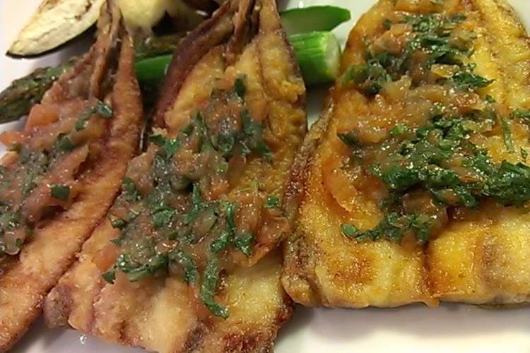 鯵ムニエルのさっぱり梅しそソース レシピ 作り方 By のりこ屋 クックパッド 簡単おいしいみんなのレシピが353万品