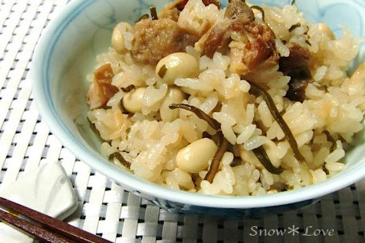 ホテイのやきとり缶と大豆の炊き込みごはん レシピ 作り方 By Snow Love クックパッド 簡単おいしいみんなのレシピが352万品