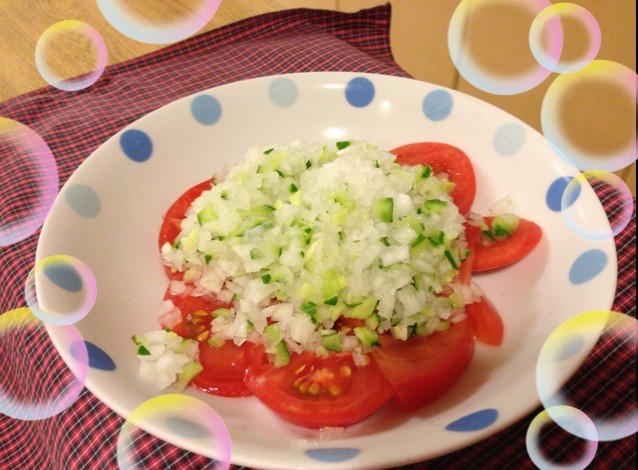 トマトサラダ～オニオンのせ～の画像