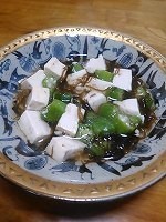 オクラ豆腐ともずく酢の画像