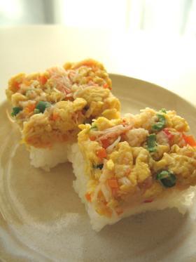 やさしい味がする♪ かに玉のおすし