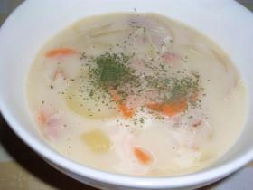 ベーコンとじゃがいものあったかミルクスープ