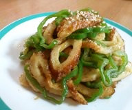 ❤ちくわとピーマンカレー炒め❤