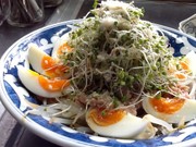 モヤシとブロッコリースプラウトのサラダの写真