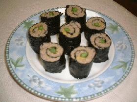 挽肉の海苔ロール