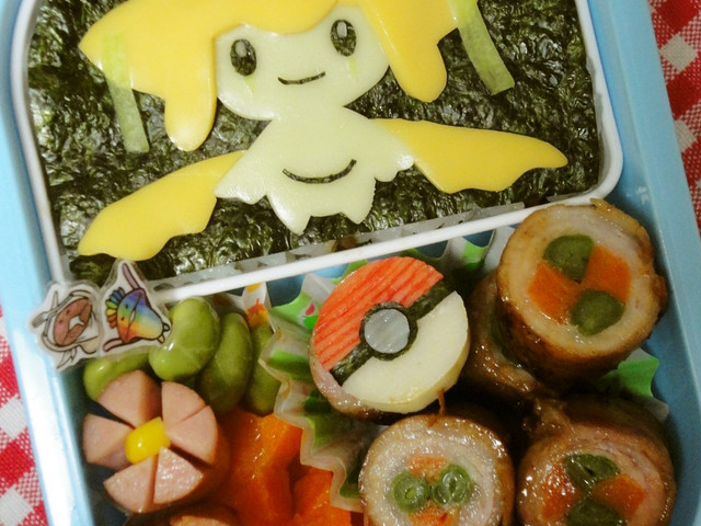 キャラ弁 ポケモン ジラーチ弁当 レシピ 作り方 By Cake Mama クックパッド 簡単おいしいみんなのレシピが350万品