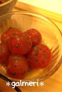 夏のおもてなし前菜♡プチトマトのマリネ