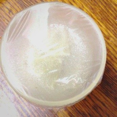 炭酸水ゼリー蜂蜜レモンの写真