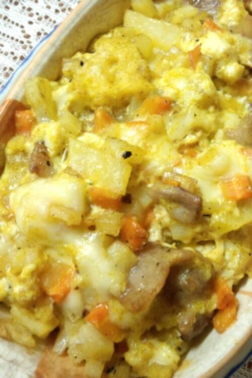 豆腐と食パンdeキッシュグラタンの画像