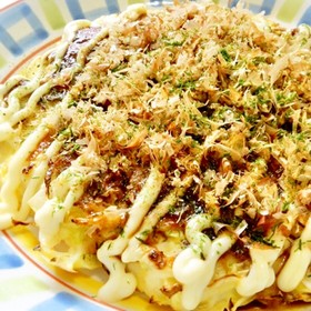 リメイク☆そうめんでお好み焼き