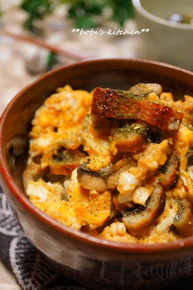 うなぎの蒲焼リメイク*うなたま丼*