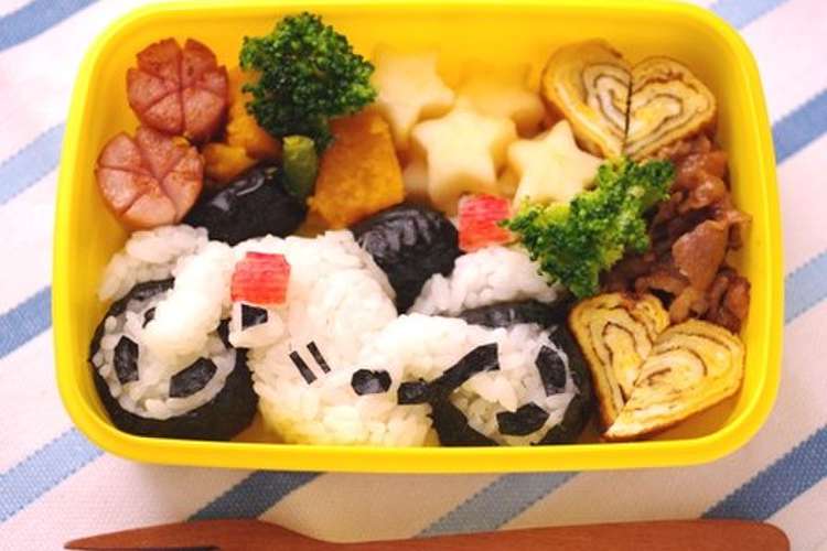 白バイのキャラ弁当 はたらくのりもの レシピ 作り方 By めろんぱんママ クックパッド 簡単おいしいみんなのレシピが361万品