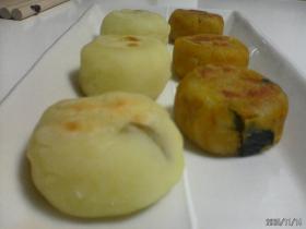 かぼちゃとぽてとのむちむちおやき
