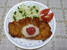 おろし梅ソースとんかつ
