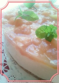 桃の季節到来☆豆腐ヨーグルトでデザート4