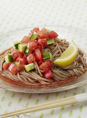 トマトの冷やしかけそば