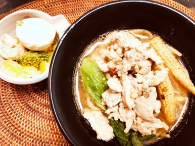 簡単ズボラ１人飯（麺）♬10分で坦々麺の写真