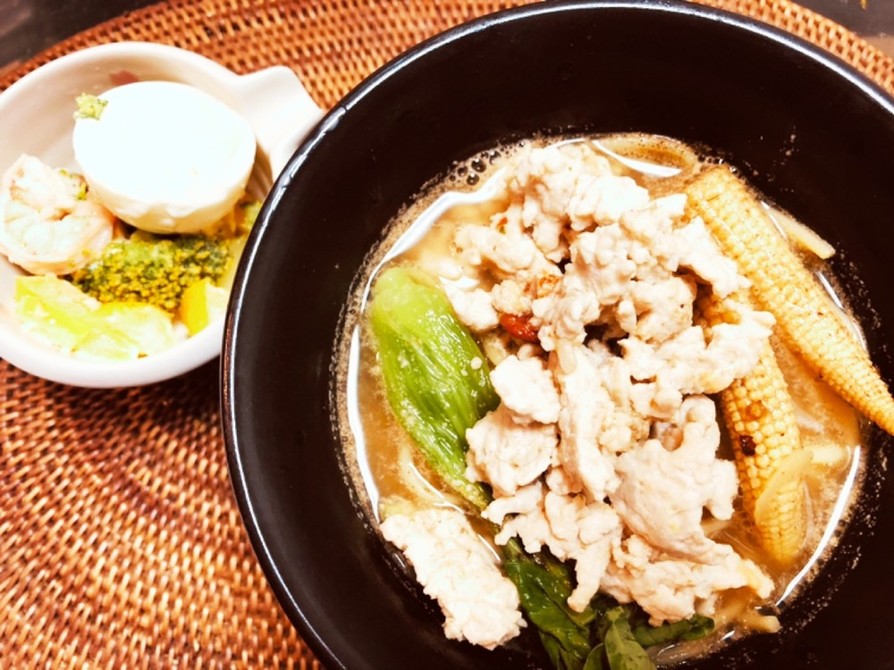 簡単ズボラ１人飯（麺）♬10分で坦々麺の画像