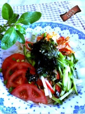 夏バテサヨナラ☆キムチのっけ韓国風素麺の画像