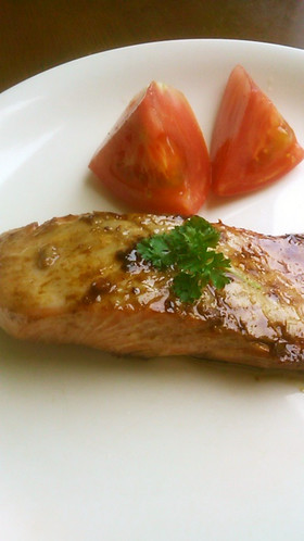 生鮭の洋風照り焼き