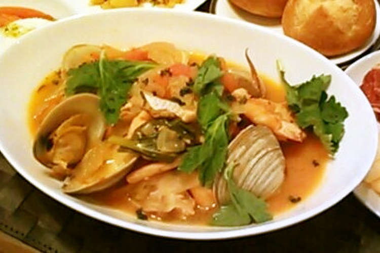 トマトジュース使用 簡単ブイヤベース レシピ 作り方 By ポテチ犬 クックパッド 簡単おいしいみんなのレシピが367万品