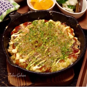 残ったそばや素麺をお好み焼きにリメイク!