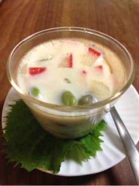超面倒くさがり屋さん枝豆ゴロゴロ茶碗蒸し