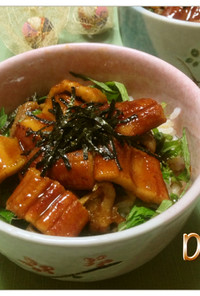 ✿鰻丼ならぬ大葉たっぷりミニ穴子丼✿