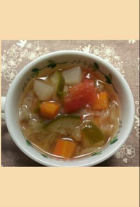 冷たい野菜スープ