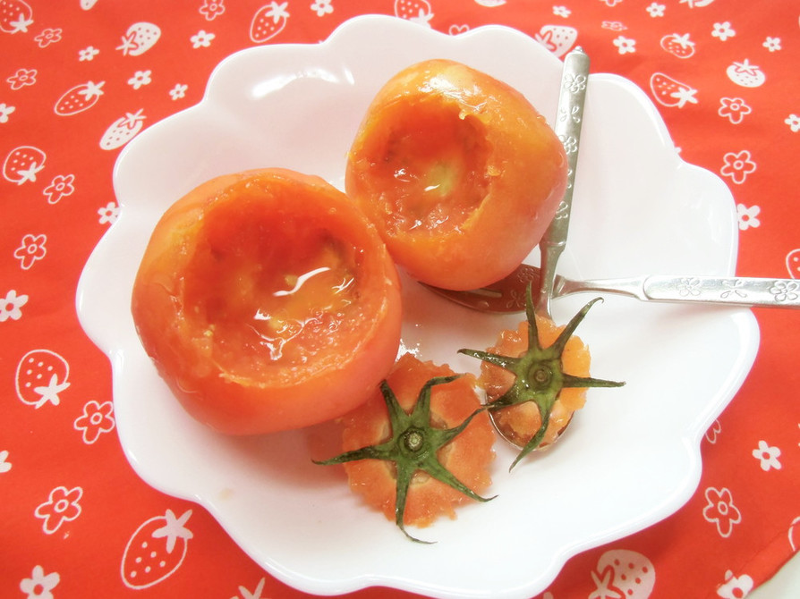 トマトのヘタを安全にとれるレシピ♡の画像
