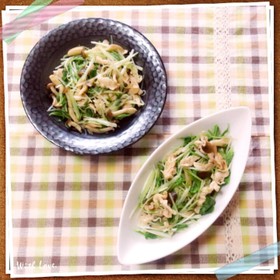 シャキシャキ☆水菜と豚の塩マヨ炒め