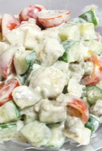 アボカド・トマト・大根のマヨ醤油サラダ
