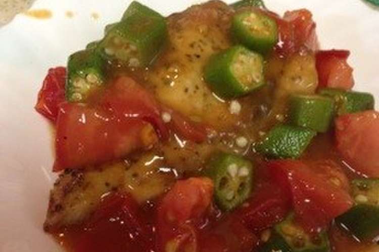 カジキムニエルとオクラのすっぱなソース レシピ 作り方 By Asanam クックパッド 簡単おいしいみんなのレシピが359万品