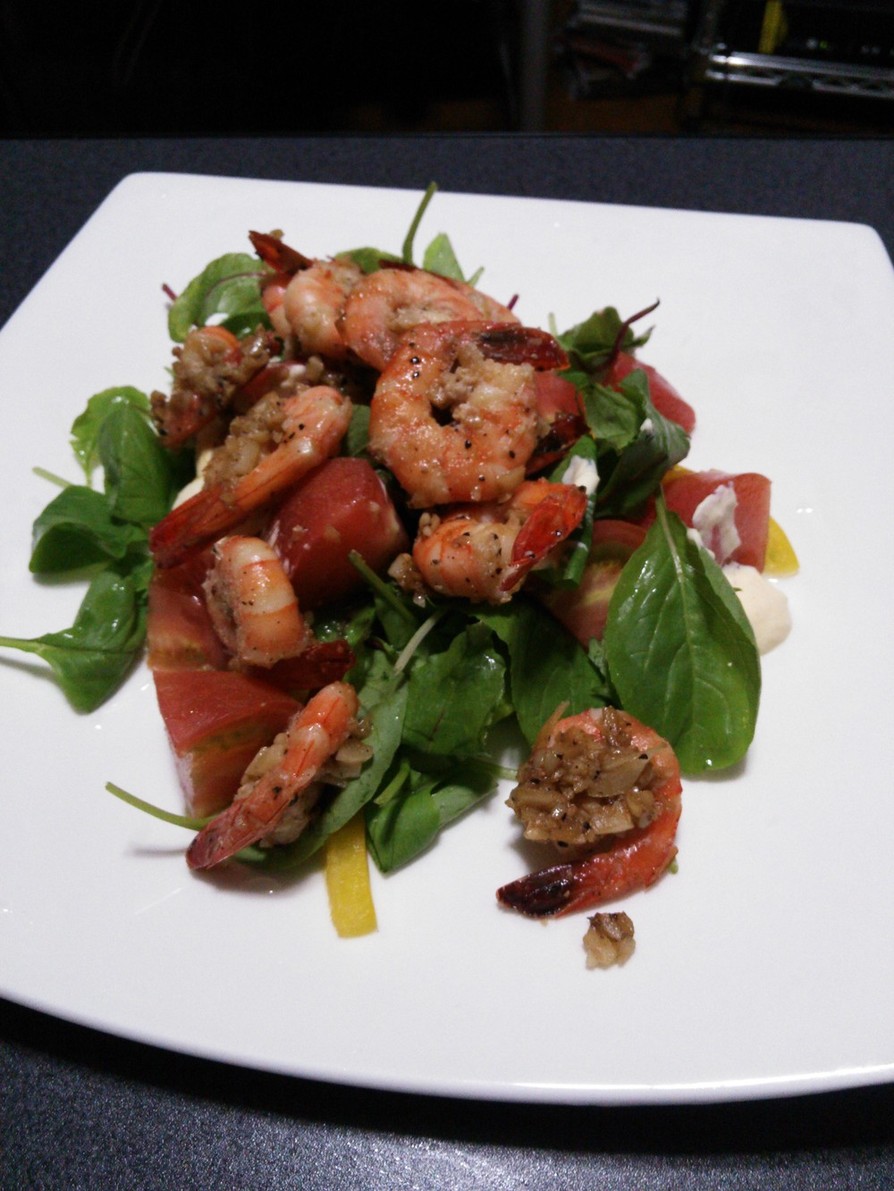 スパイシーシュリンプサラダのレシピ