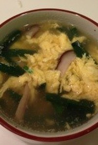 ニラ卵スープ＊冷しゃぶ茹で汁