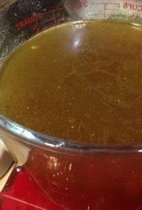 圧力鍋 de 魚介と鶏のつけ麺濃厚スープ