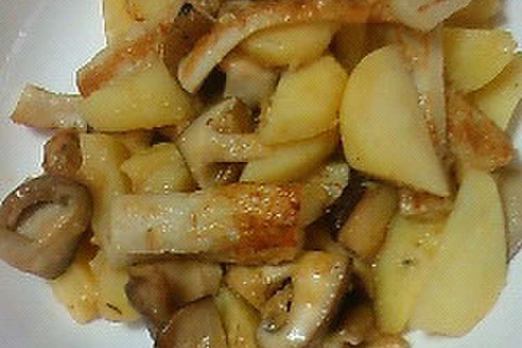 じゃがいも しいたけ ちくわの味噌炒め レシピ 作り方 By トーマス731 クックパッド