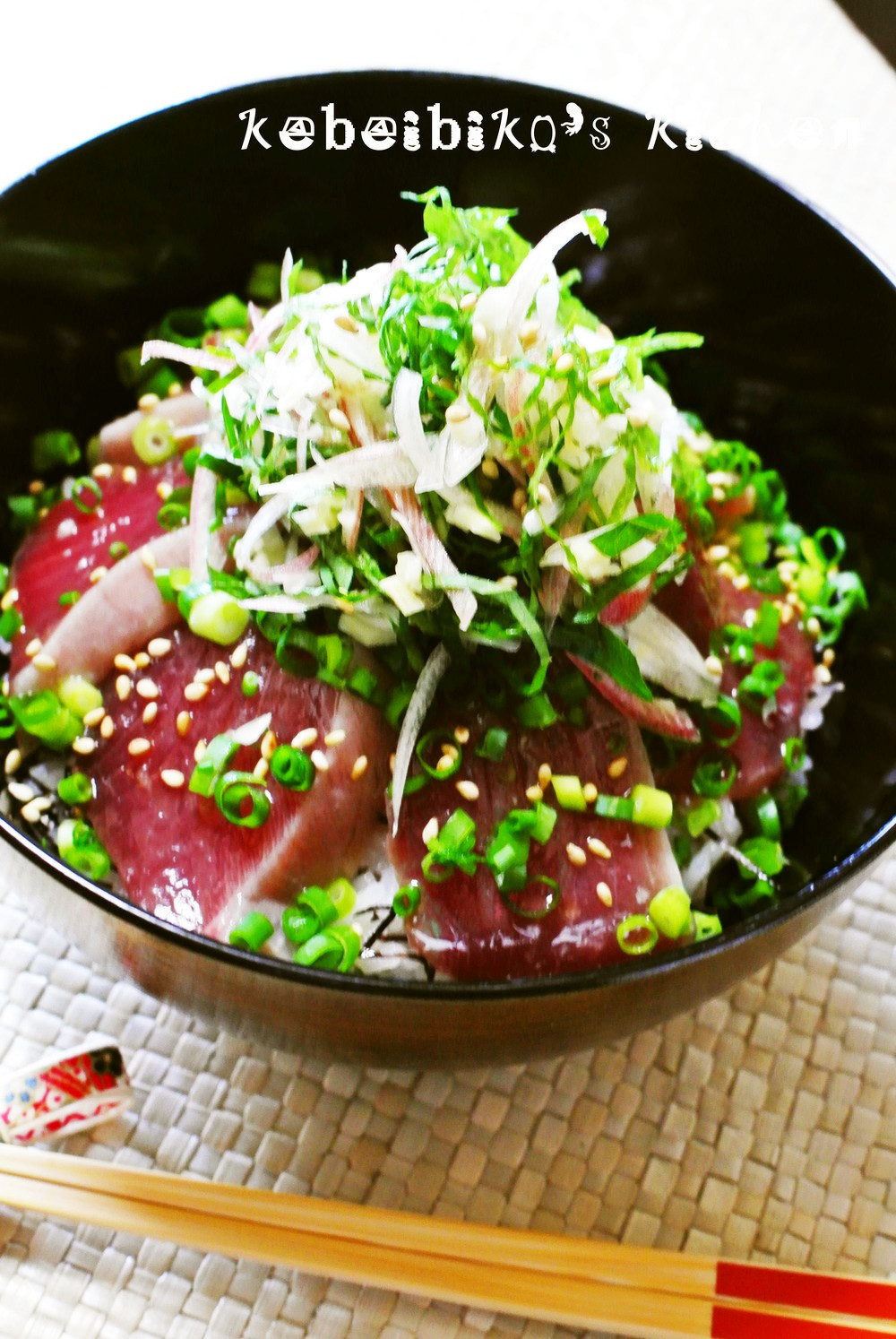 鮪ちゃいまっせ 鰹のづけ丼 レシピ 作り方 By Kebeibiko クックパッド 簡単おいしいみんなのレシピが356万品