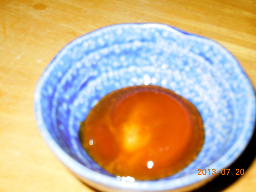 卵かけご飯用 醤油漬け卵黄（覚書レシピ）の画像