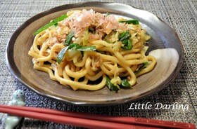 時短&おいしい!ニラ入り焼きうどん